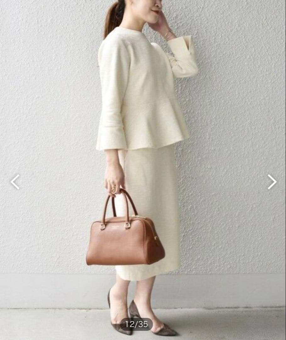 SHIPS ペプラムツイード ドレススーツ セットアップ 入学式 卒業式