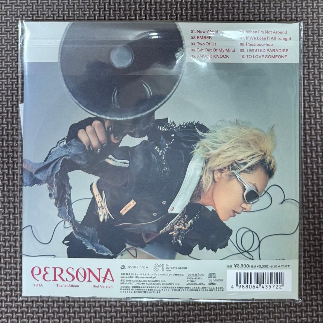 YUTA 1st Album PERSONA Riot Version 12枚