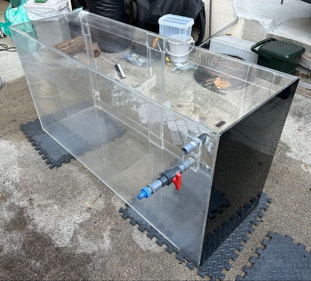 アクリル水槽 1500×750×500 厚み1センチ 引取り限定