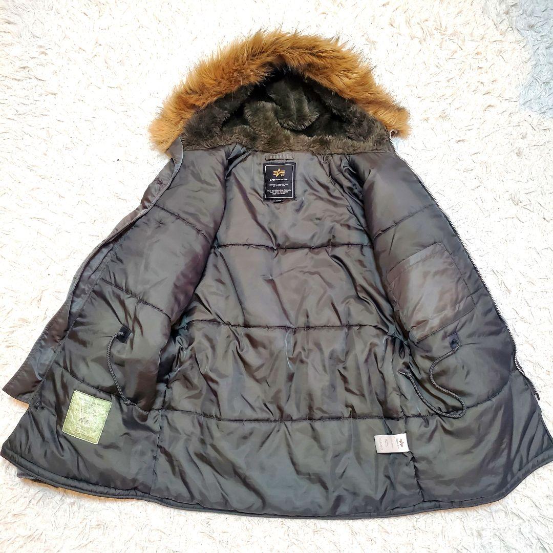 極美品アルファインダストリーズ　N-3BフライトジャケットL ミリタリー