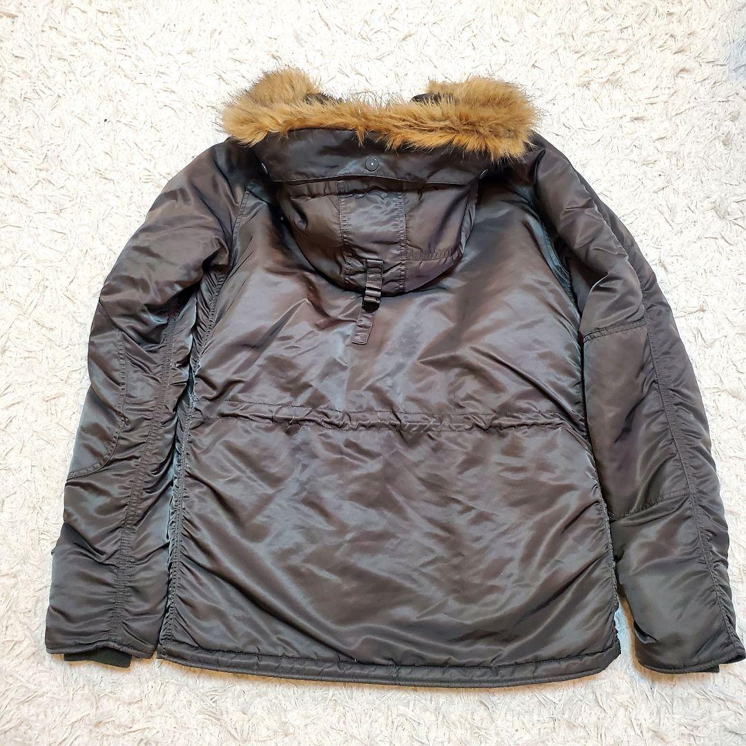 極美品アルファインダストリーズ　N-3BフライトジャケットL ミリタリー