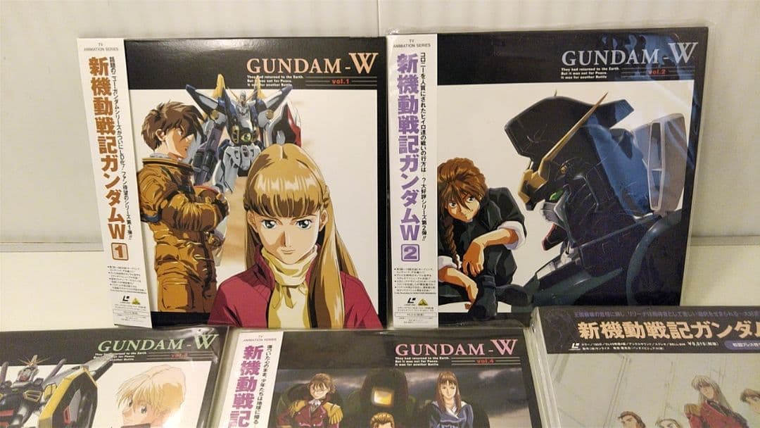 【絶版品】新機動戦記ガンダムW　LD全7枚　まとめ 帯付ジャケット買入手困難貴重