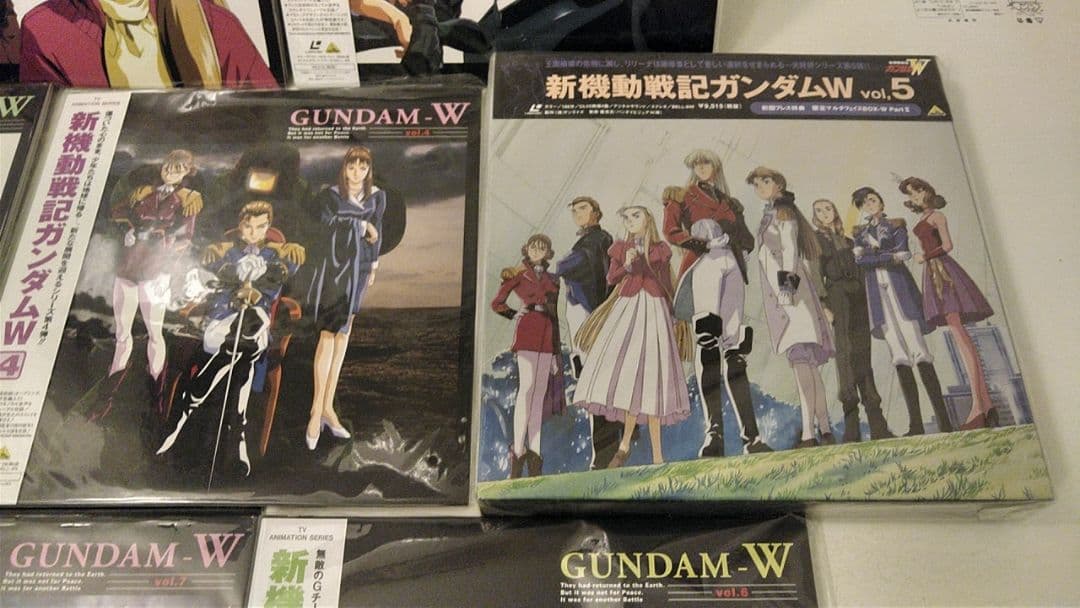 【絶版品】新機動戦記ガンダムW　LD全7枚　まとめ 帯付ジャケット買入手困難貴重