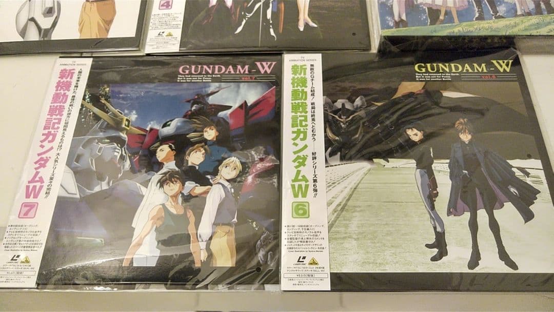【絶版品】新機動戦記ガンダムW　LD全7枚　まとめ 帯付ジャケット買入手困難貴重