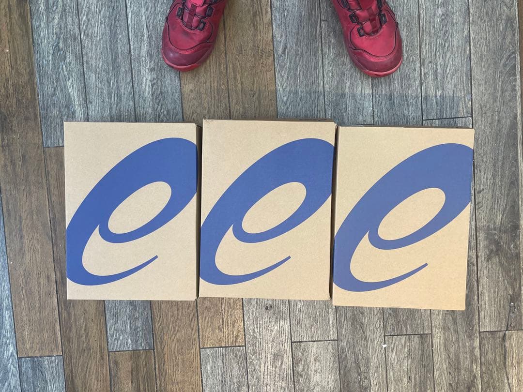 ASICS 安全靴 メタリック3原色3足セット赤・青・黄