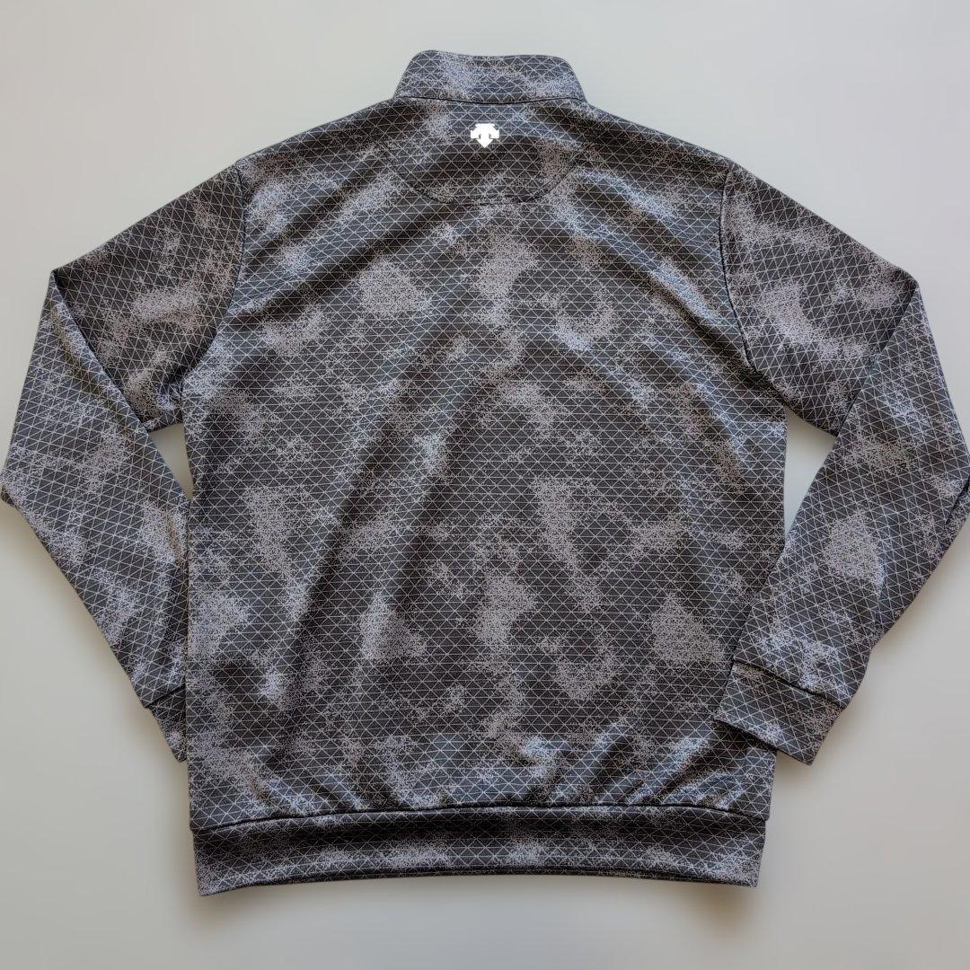 【極美品】スリクソンゴルフ　ハーフジップモックネックシャツ　グレー　LL