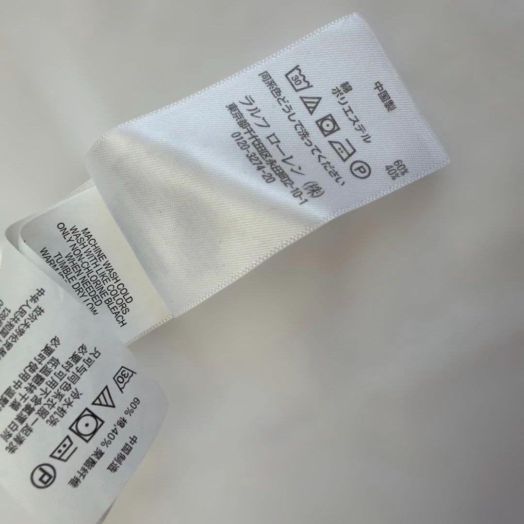 Polo Ralph Lauren 裏起毛パーカー白　ビックポニー刺繍Lサイズ