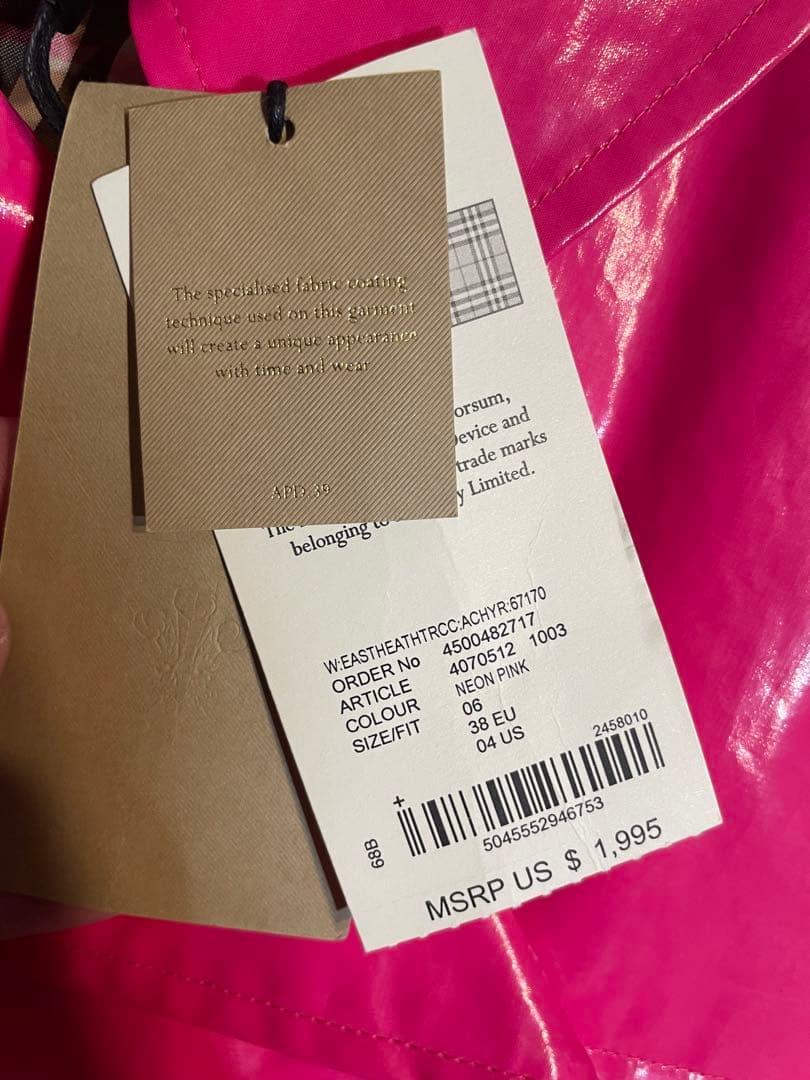 激安　Burberry Waterloo coat 38EU 04US