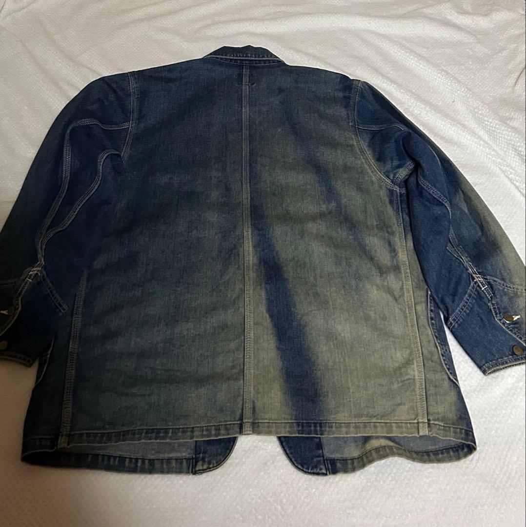 やーま Lee カバーオール　M 復刻　デニム　色落ちあり