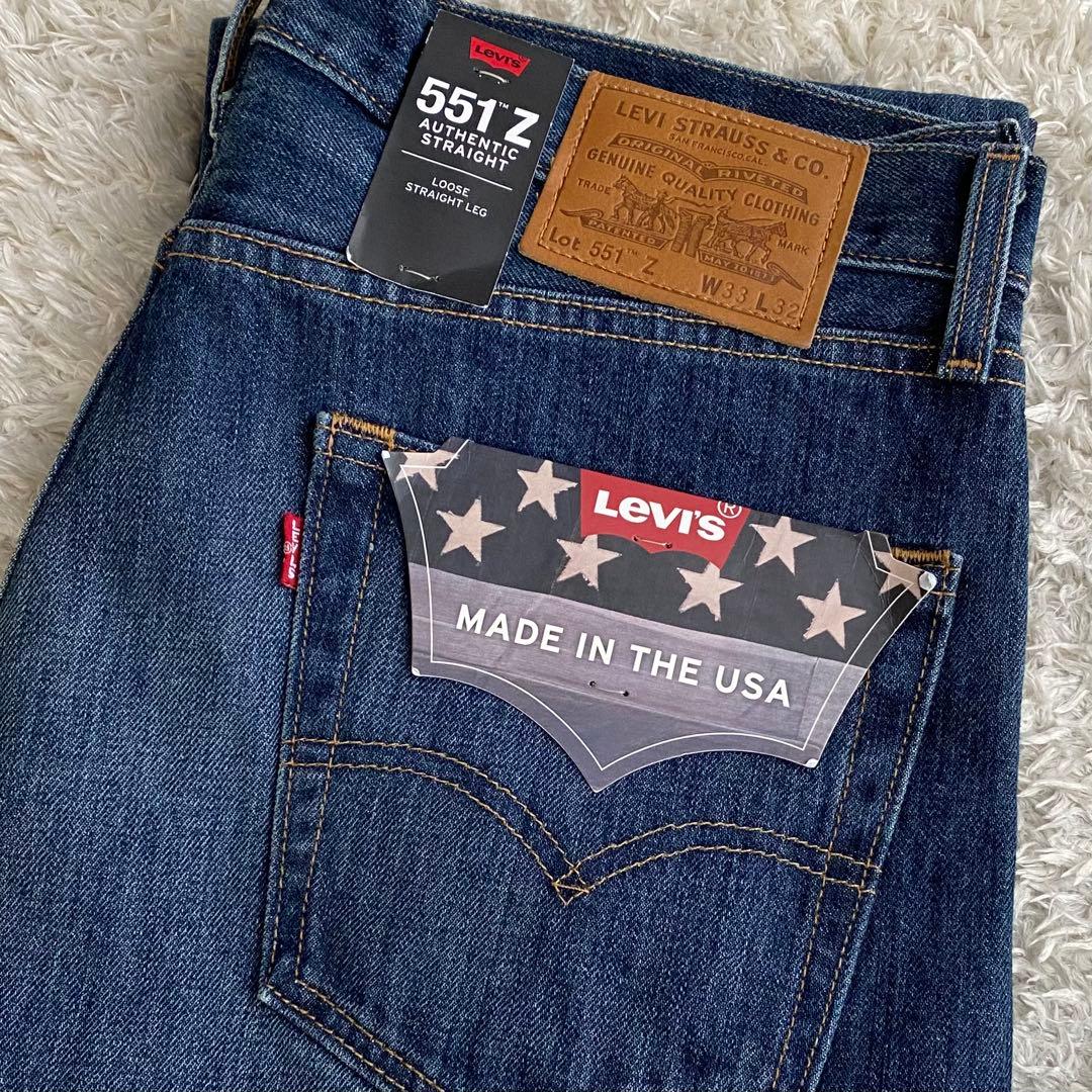新品/60s復刻/W33 リーバイス 551Z USA製 USED加工 デニム