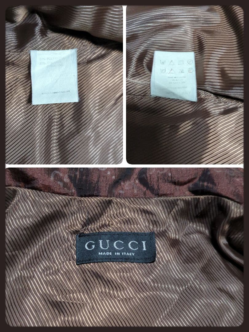 【極美品・入手困難】グッチ☆GUCCI ダウンベスト GG フルジップ ブラウン