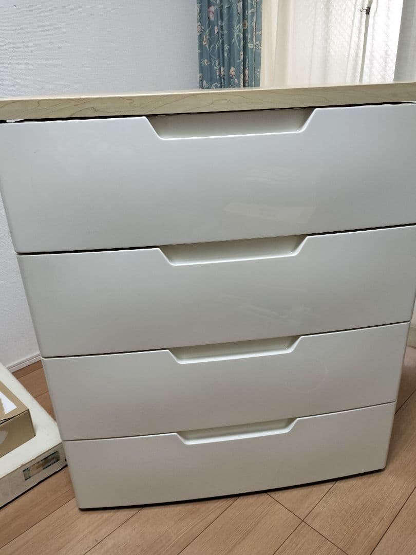 アイリスオーヤマ ウッドトップ４段チェスト