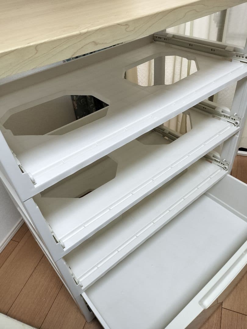 アイリスオーヤマ ウッドトップ４段チェスト