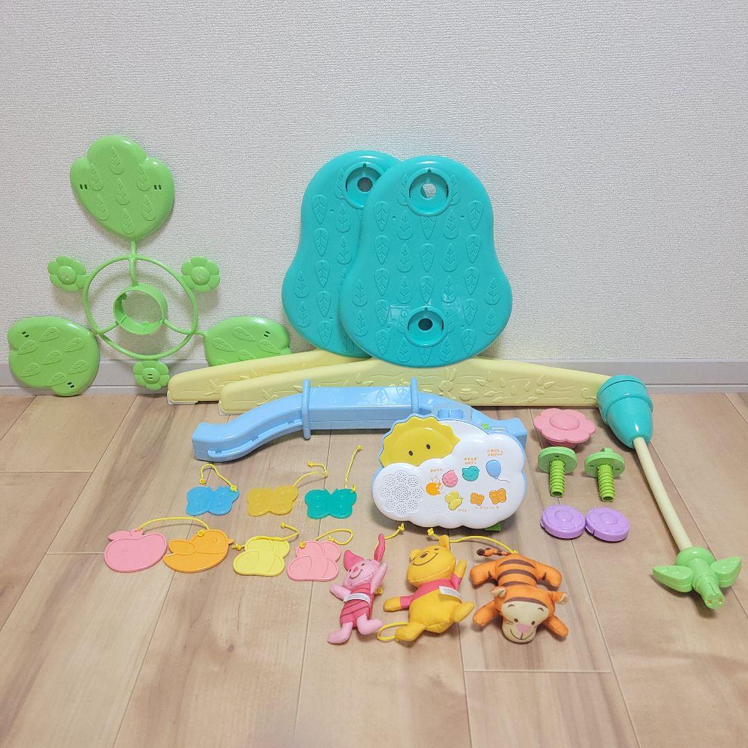 【未使用級】くまのプーさん　えらべる回転 6WAYジムにへんしんメリー