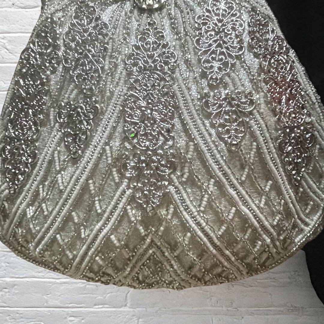 極美品⭐︎高級 Lumy ルミーはしもと ビーズ刺繍 パーティーバッグ ビジュー