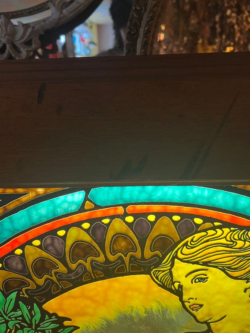 Art Nouveau Stained Glass Lampアルフォンスミュシャ