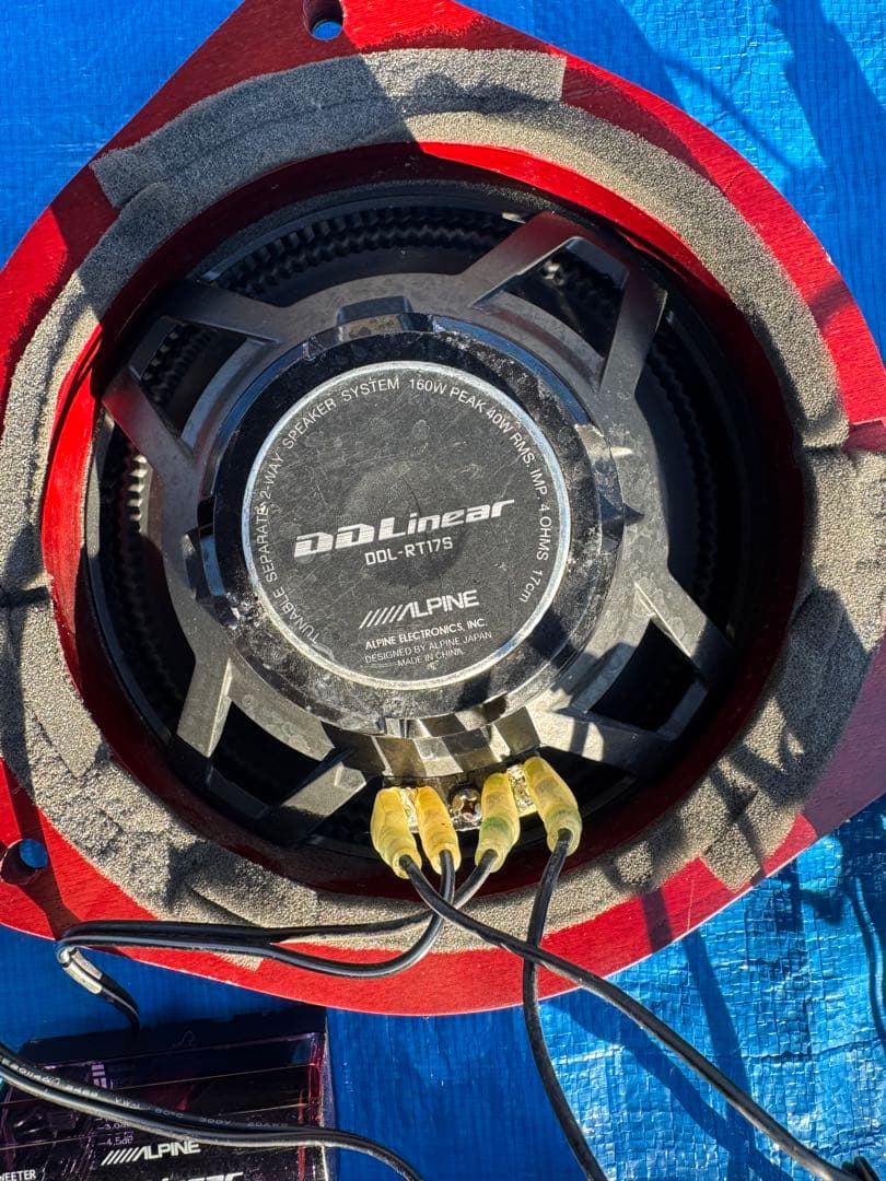 ALPINE DDリニアドアスピーカー（ツイーター付きクロスオーバー2ピース）