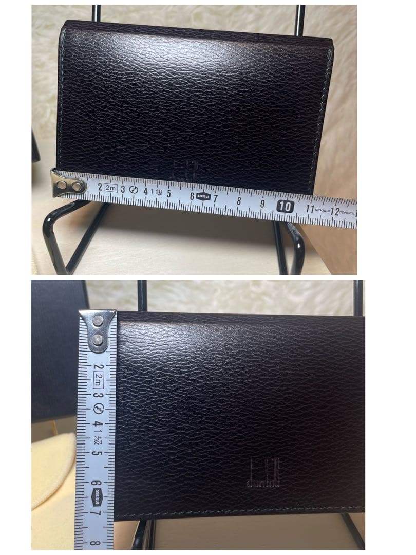【新品未使用】DUNHILL 名刺入れ シンプル カードケース 黒 本革