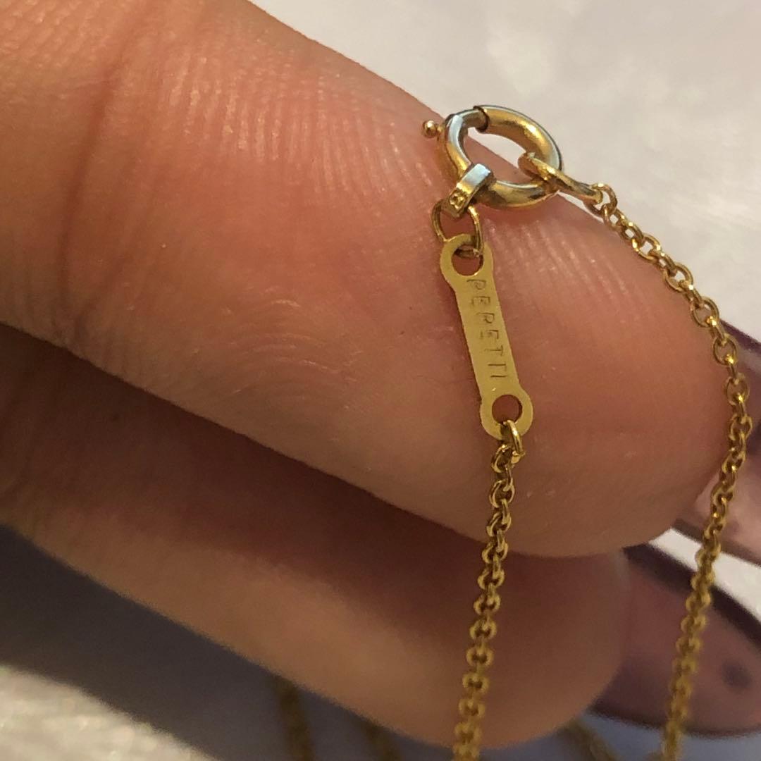 K18ティファニーオープンハートネックレス　67H2512