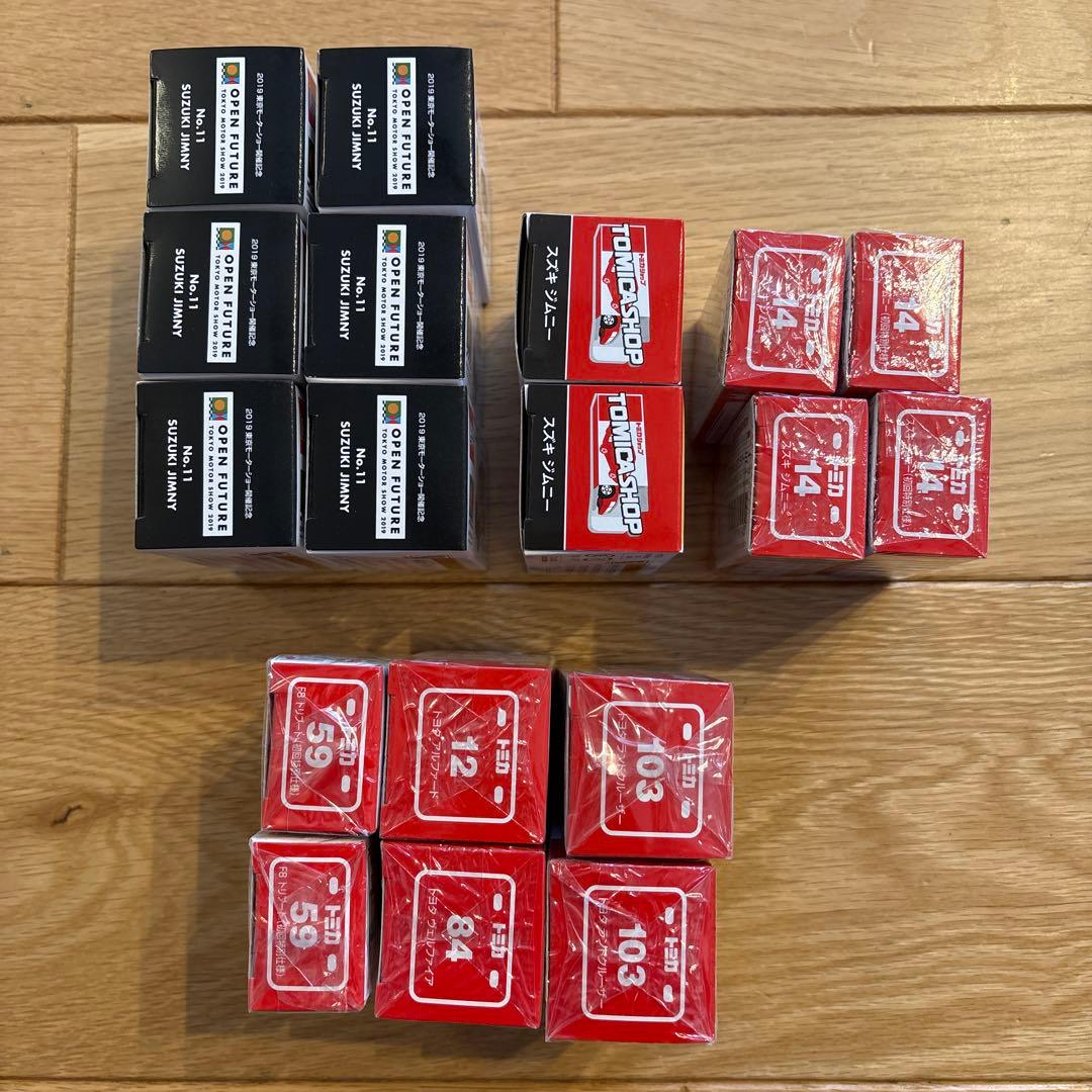 レア・希少モデル！トミカ ミニカーセット スズキ ジムニー 他18台セット！