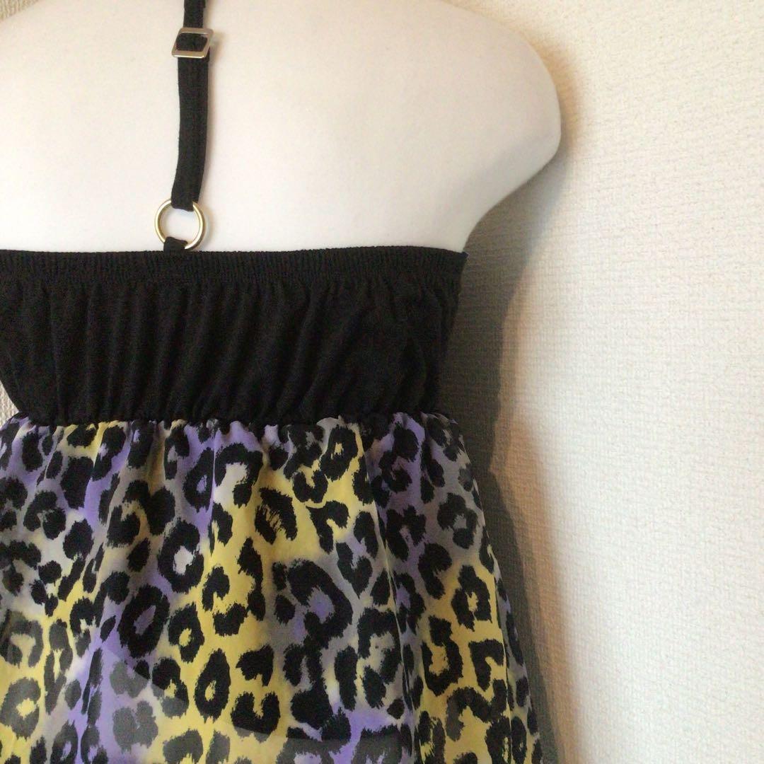 y2k 00s archive d.i.a 紫豹柄　平成ギャルキャミソール　渋谷