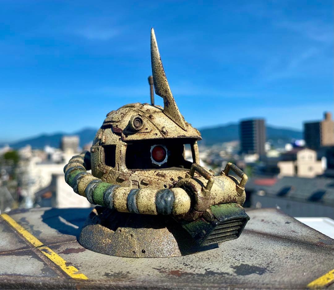 EXCEED MODEL ザクヘッド② 指揮官機　現地改修　塗装完成品