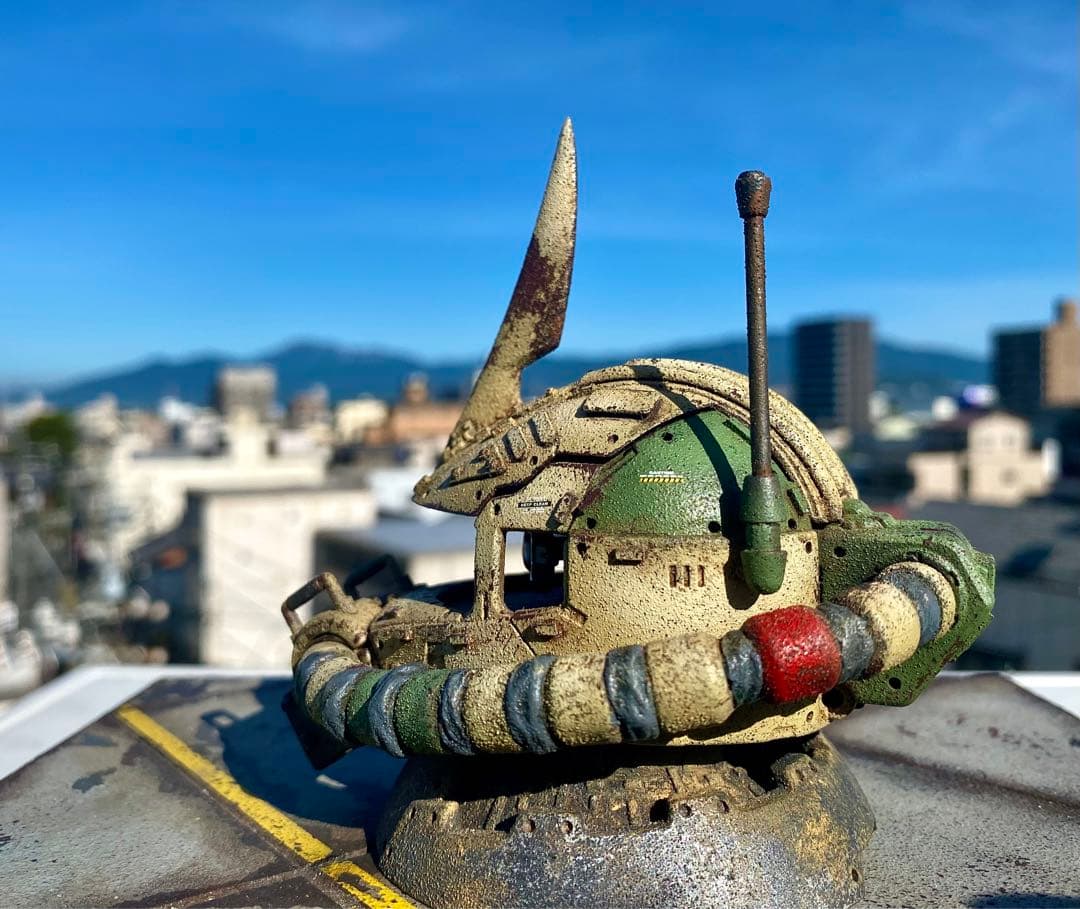 EXCEED MODEL ザクヘッド② 指揮官機　現地改修　塗装完成品