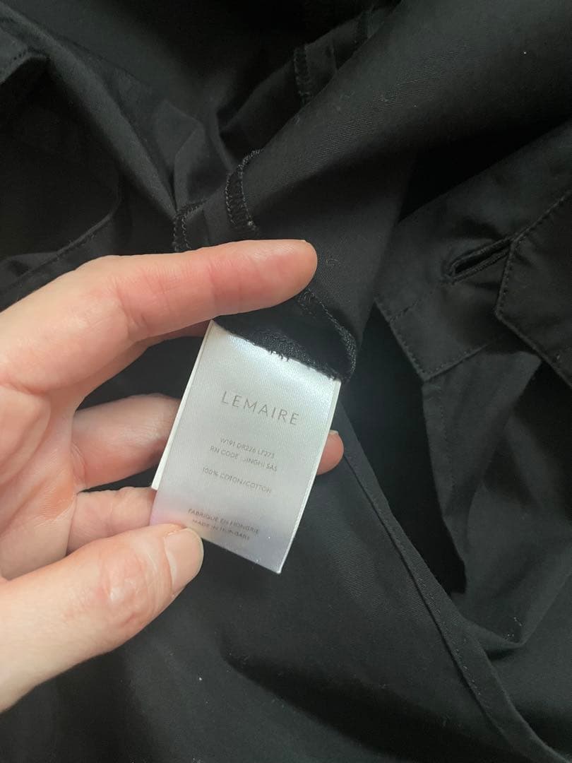 LEMAIRE 36　ロングワンピース　ブラック