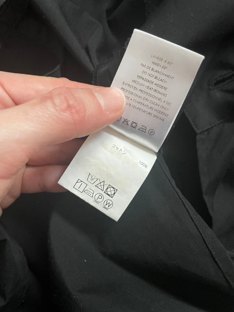 LEMAIRE 36　ロングワンピース　ブラック