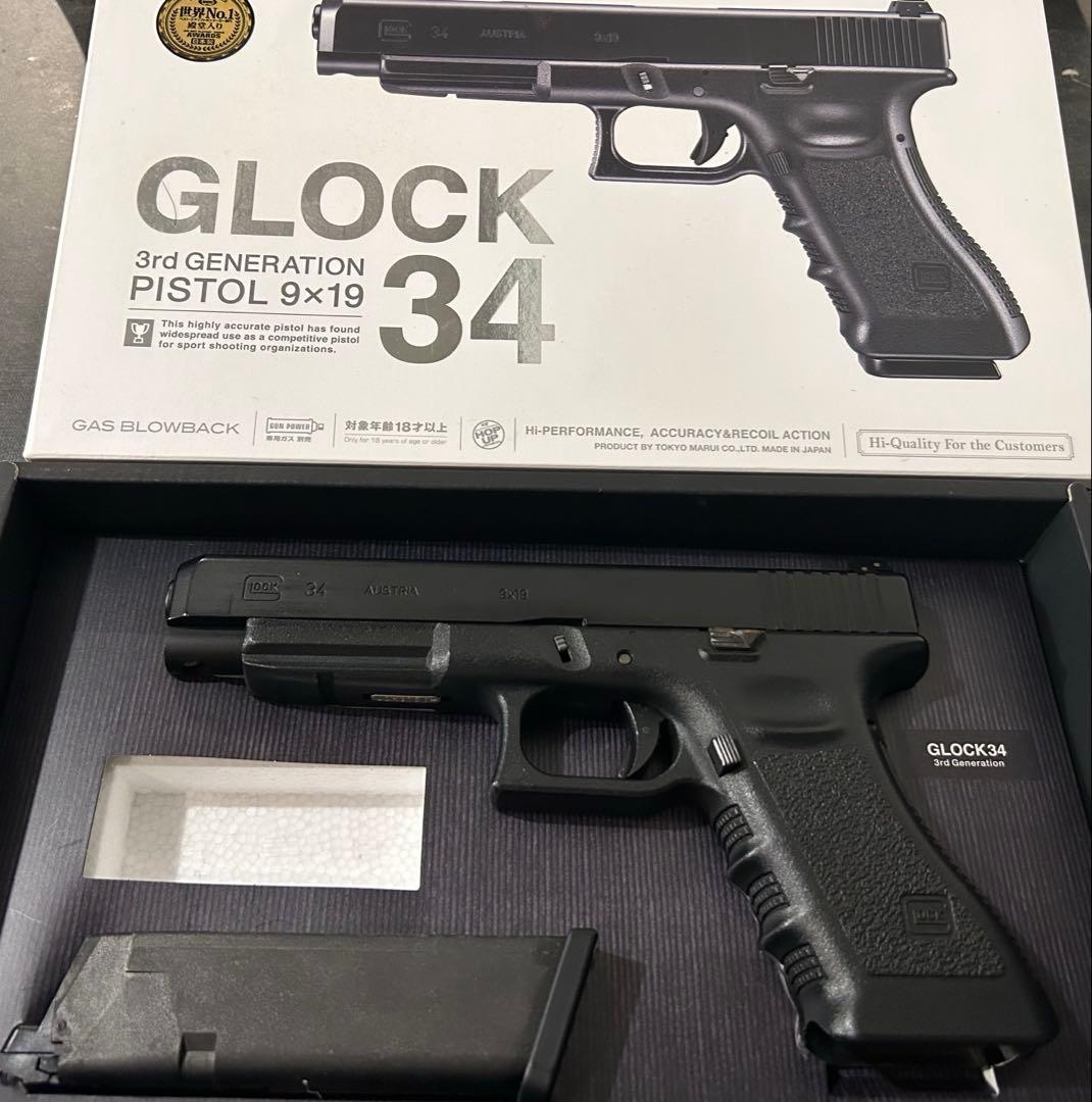 【美品】東京マルイ GLOCK34 ガスブローバック ◆ 箱付き・動作良好 ◆