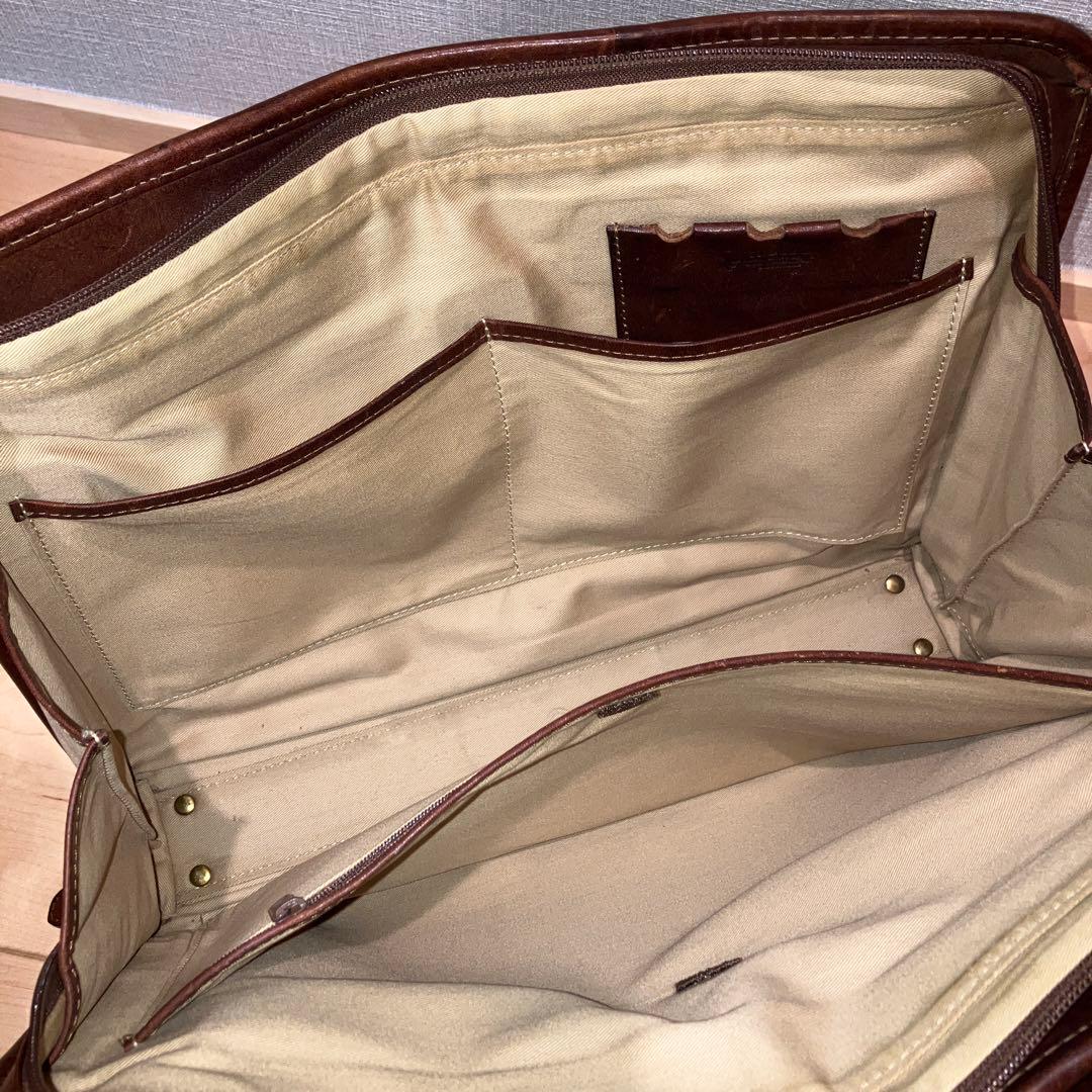 INDEED（インディード）ブリーフケース　ボルサ　ブラウン　オイルレザー