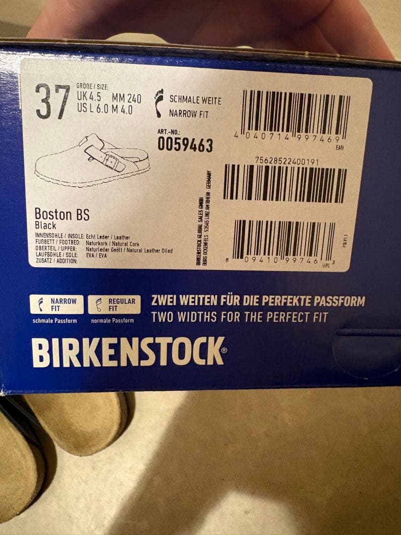 BIRKENSTOCK ボストン BOSTON オイルドレザー　ブラック　美品