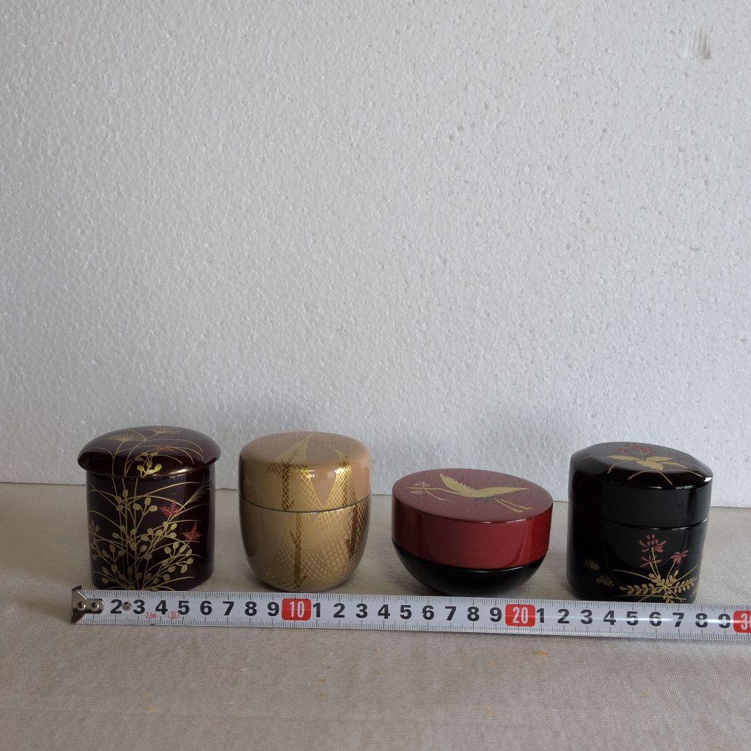 茶道具　中村湖彩　四季棗　共箱付き