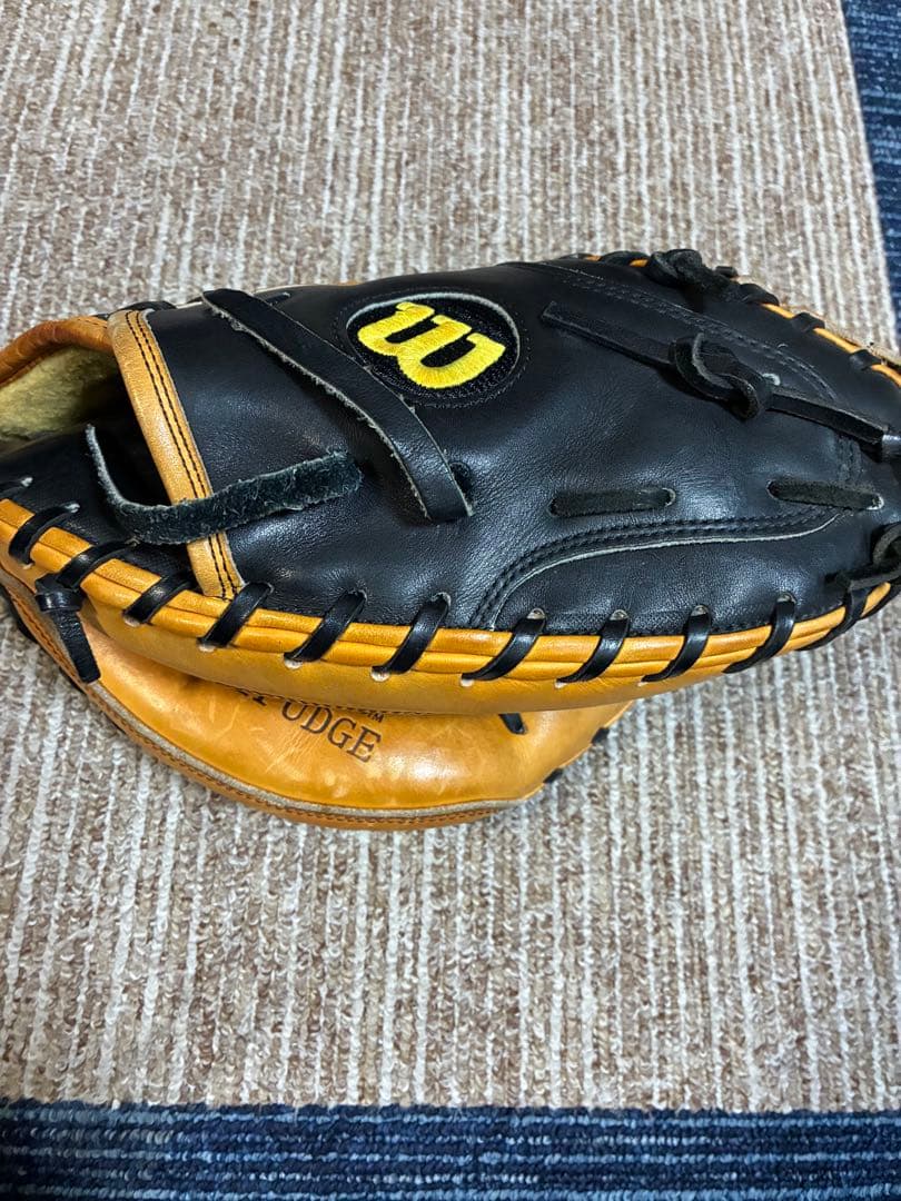 Wilson A2000 キャッチャーミット 黒/オレンジ