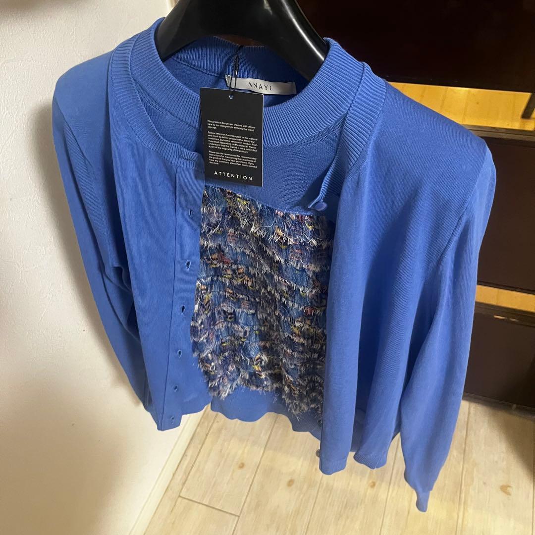 新品☆ANAYI フランジャプリントセットアップ/セオリー、23区、セルフォード