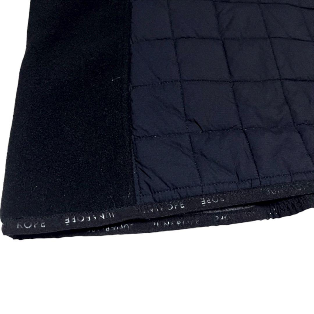 美品✨JUN&ROPE 中綿 ジップ パーカー ジャケット ブラック