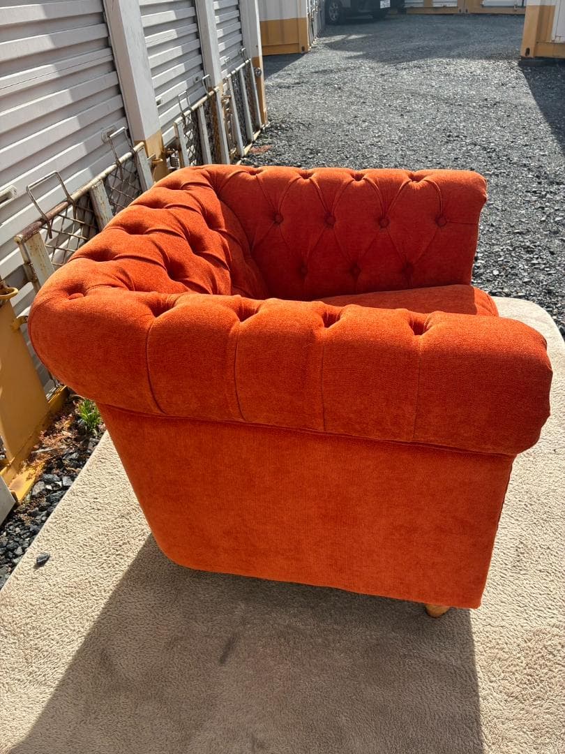 引取限定【美品】VINCENT ヴィンセント アンティーク調 1人掛けソファ