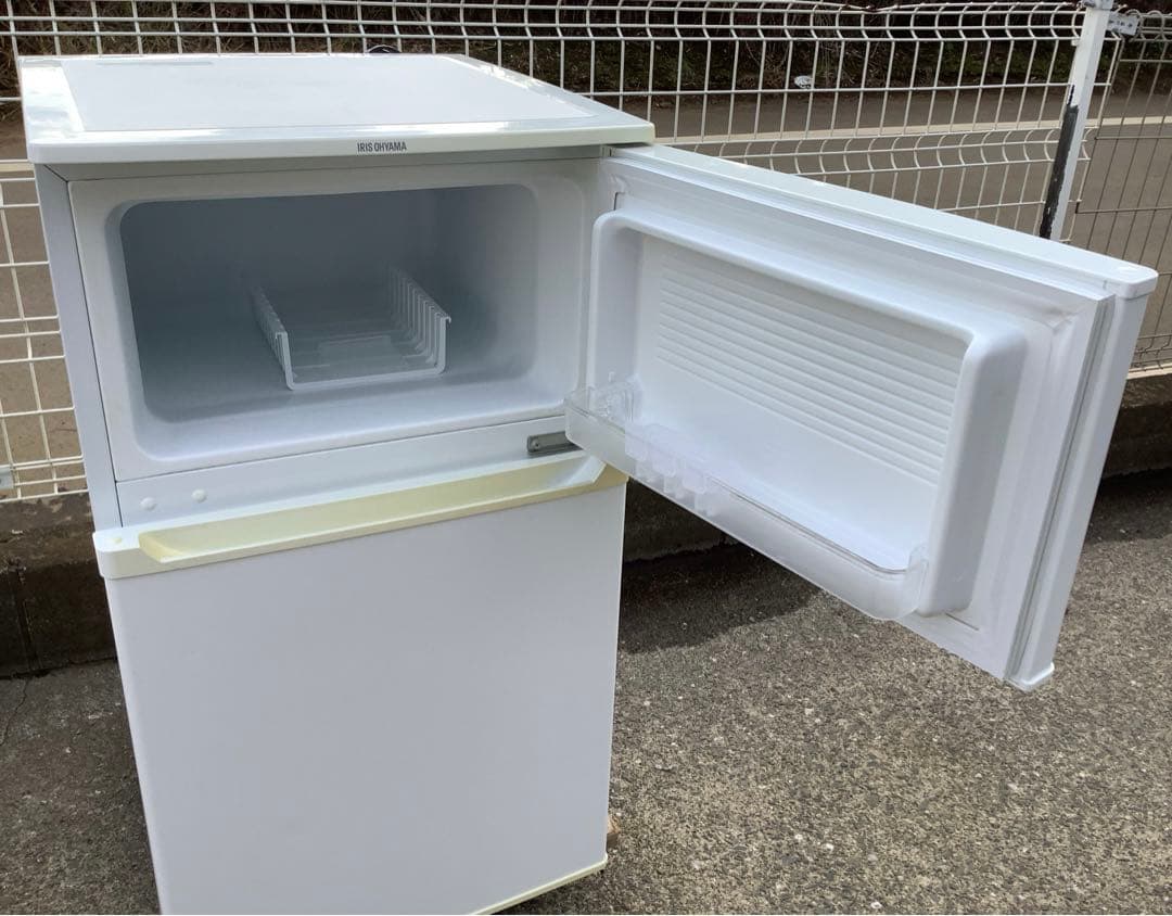 Mahe オーヤマ 2ドア冷蔵庫 IRR-A09TW-W 18年製 90L