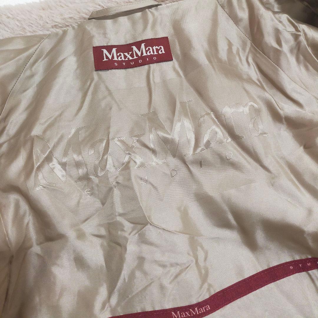 マックスマーラ　ステュディオ　テディベアコート　ファーコート　アルパカ混