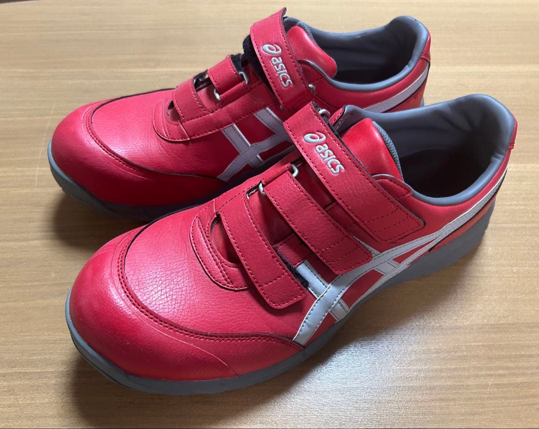 asics 赤 FCP301 安全靴 ウィンジョブ