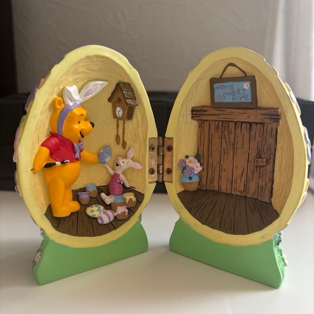 ディズニー　くまのプーさん　イースター　エッグ　置物　フィギュア
