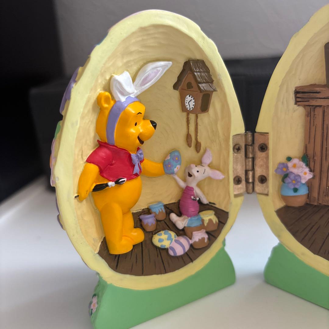 ディズニー　くまのプーさん　イースター　エッグ　置物　フィギュア