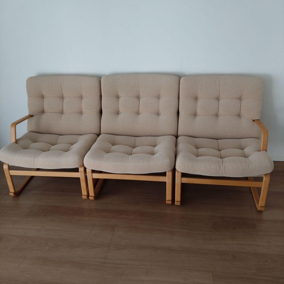 天童木工　ブルーノマットソン　イージーチェア ３シーター ③