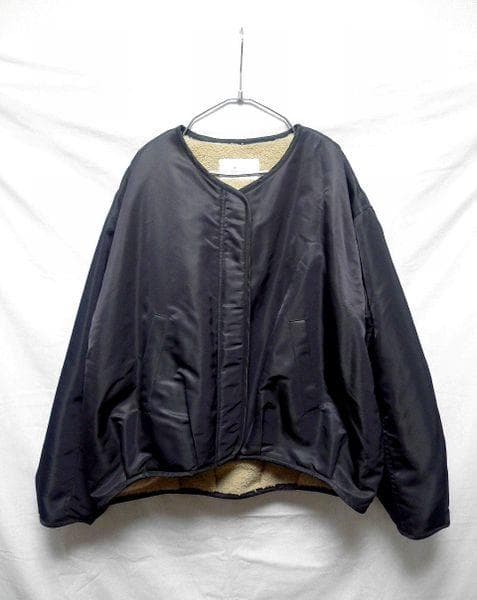 1LDK MY マイ ノーカラーボアブルゾン