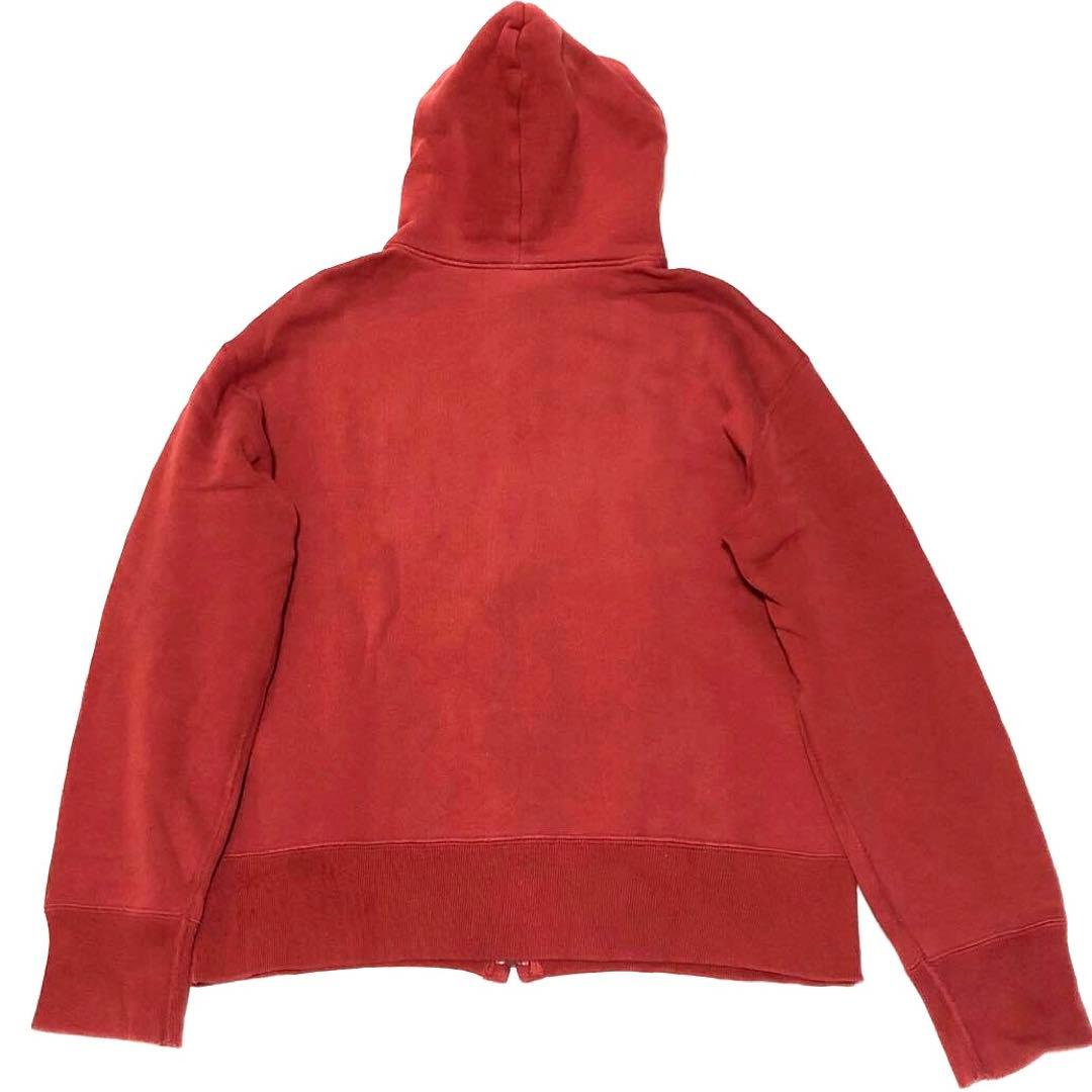 ヒステリックグラマー 初期ヒス Y2Kジップアップパーカー スウェット赤 裏起毛