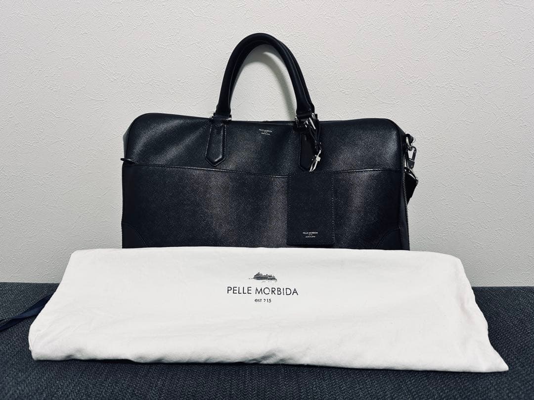 Pelle Morbida 黒 ビジネスバッグ