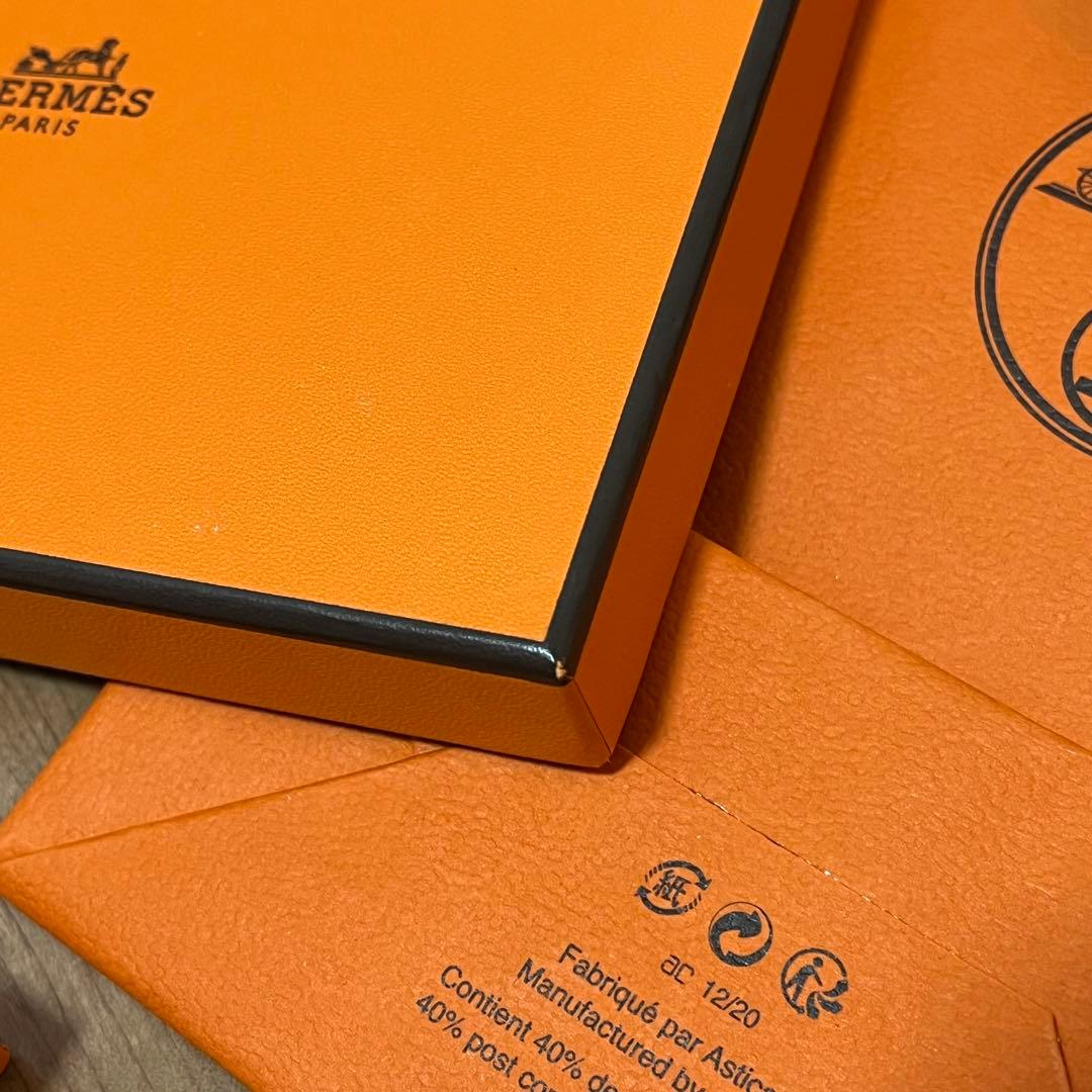 <<未使用>>HERMES PARIS シルクノート　ブルー　ブラジル