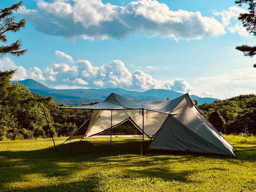 【美品】 鎌倉天幕 ハイドアウト02 フタマタノキワミ＋ポール2本セット