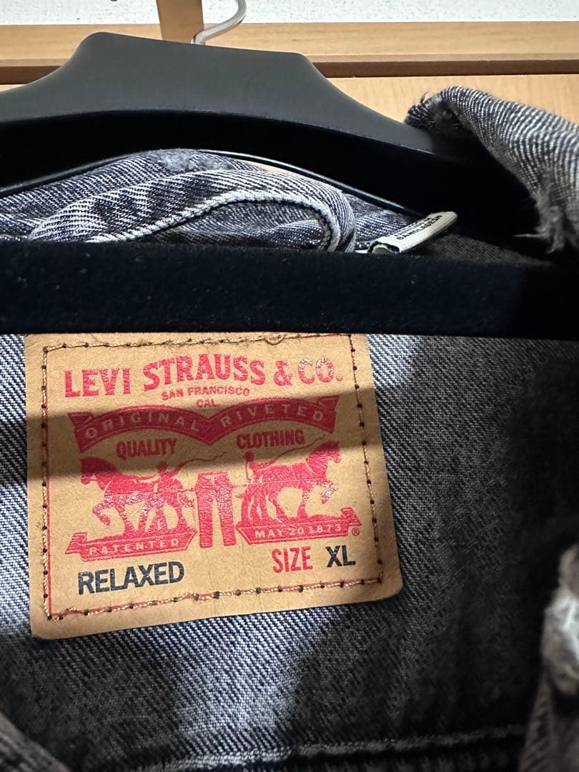 Levi's リラックスフィット デニムジャケット XL グレー