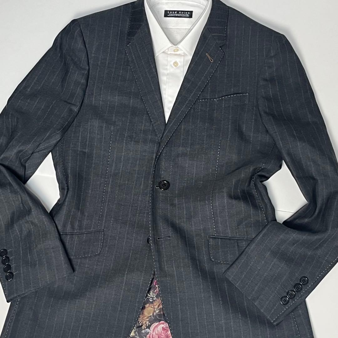 【美品】ポールスミス 花柄裏地 テーラードジャケット 総裏 フラワー総柄